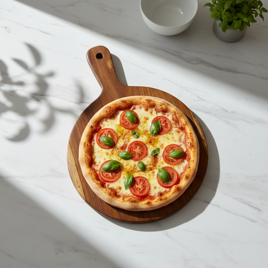 Amra Farms Round Wooden Pizza Platter Board
