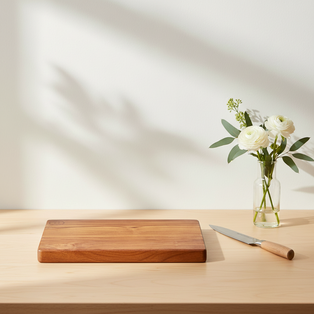 Thin Blank Teak Wood Vegetable Cutting Board - Medium 10x16x1 inch
