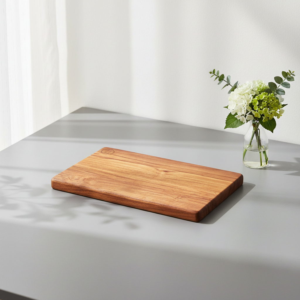 Thin Blank Teak Wood Vegetable Cutting Board - Large 12x18x1 inch