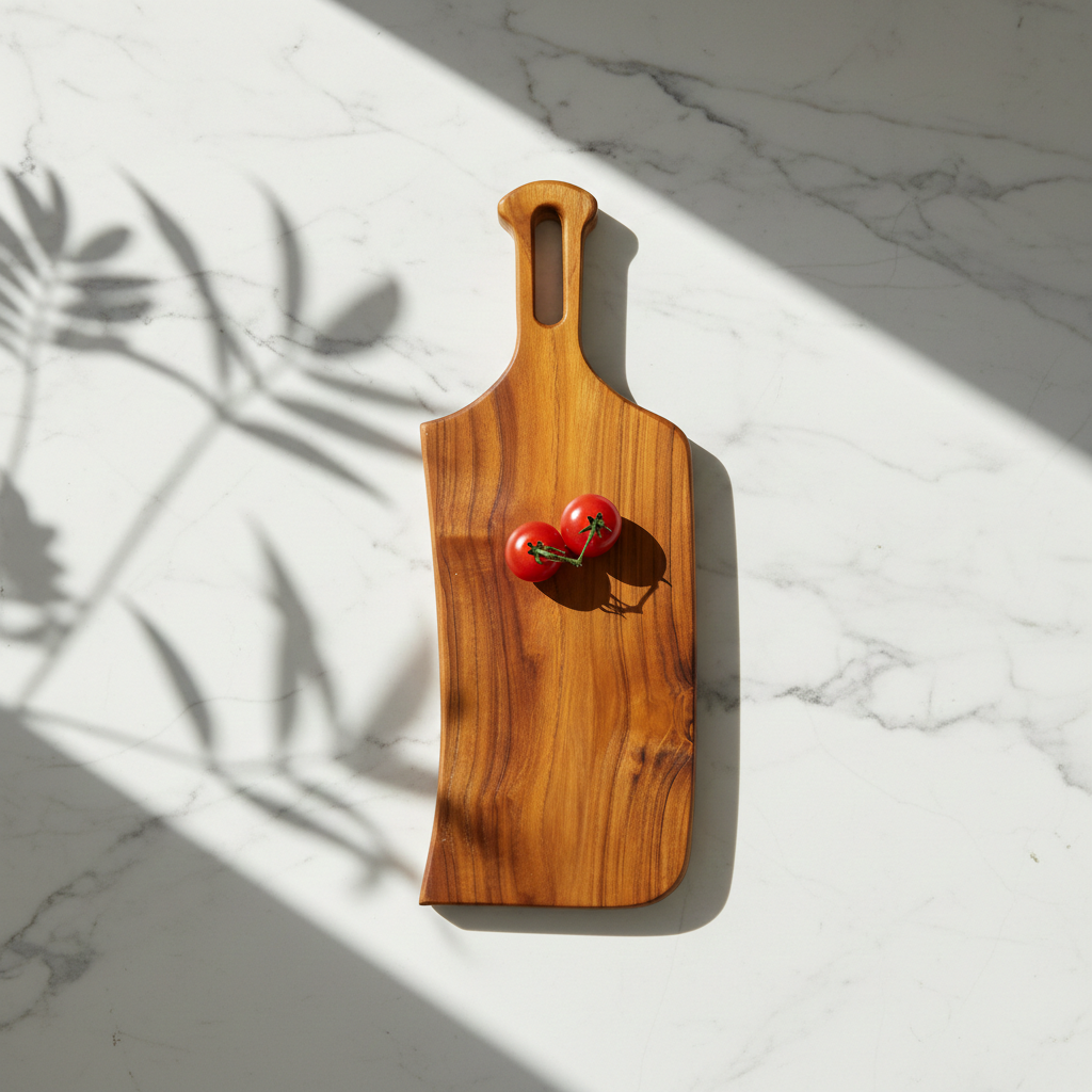 Amra Farms Handcrafted Mini Wooden Chopping & Small Serving Board with Handle