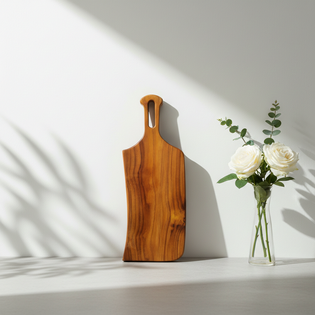 Amra Farms Handcrafted Mini Wooden Chopping & Small Serving Board with Handle