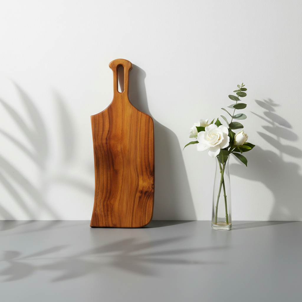 Amra Farms Handcrafted Mini Wooden Chopping & Small Serving Board with Handle