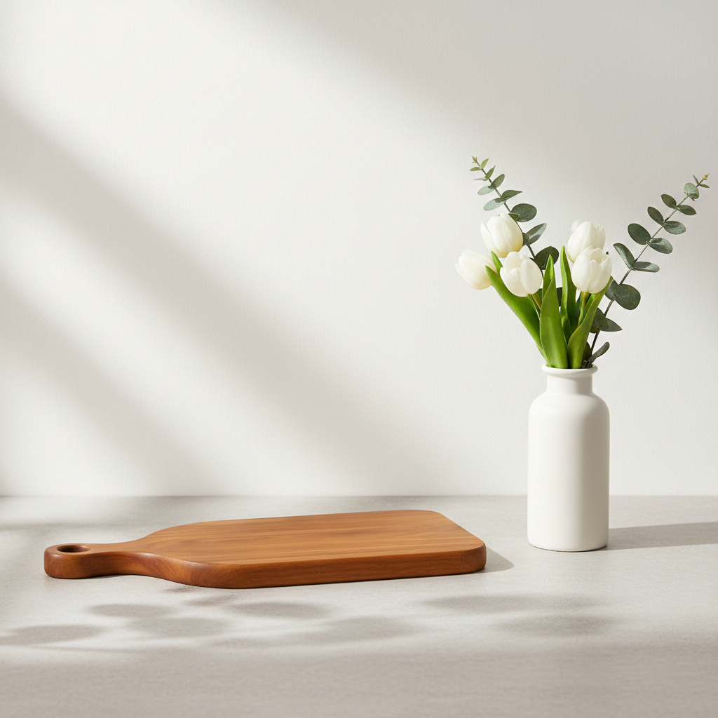 Amra Farms Handcrafted Mini Wooden Chopping & Small Serving Board with Handle