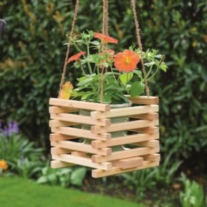 Hanging Wooden Planter